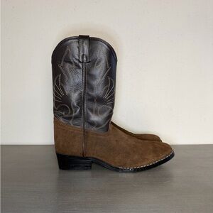 Masterson Boot Co. RB2003Y Brown Suede Leather Western Cowboy Boots Size 6D